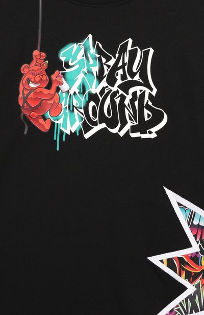 Хлопковая футболка SPRAYGROUND, арт. SPY1532/GRAFFITI BITE REGULAR T-SHIRT, фото 3