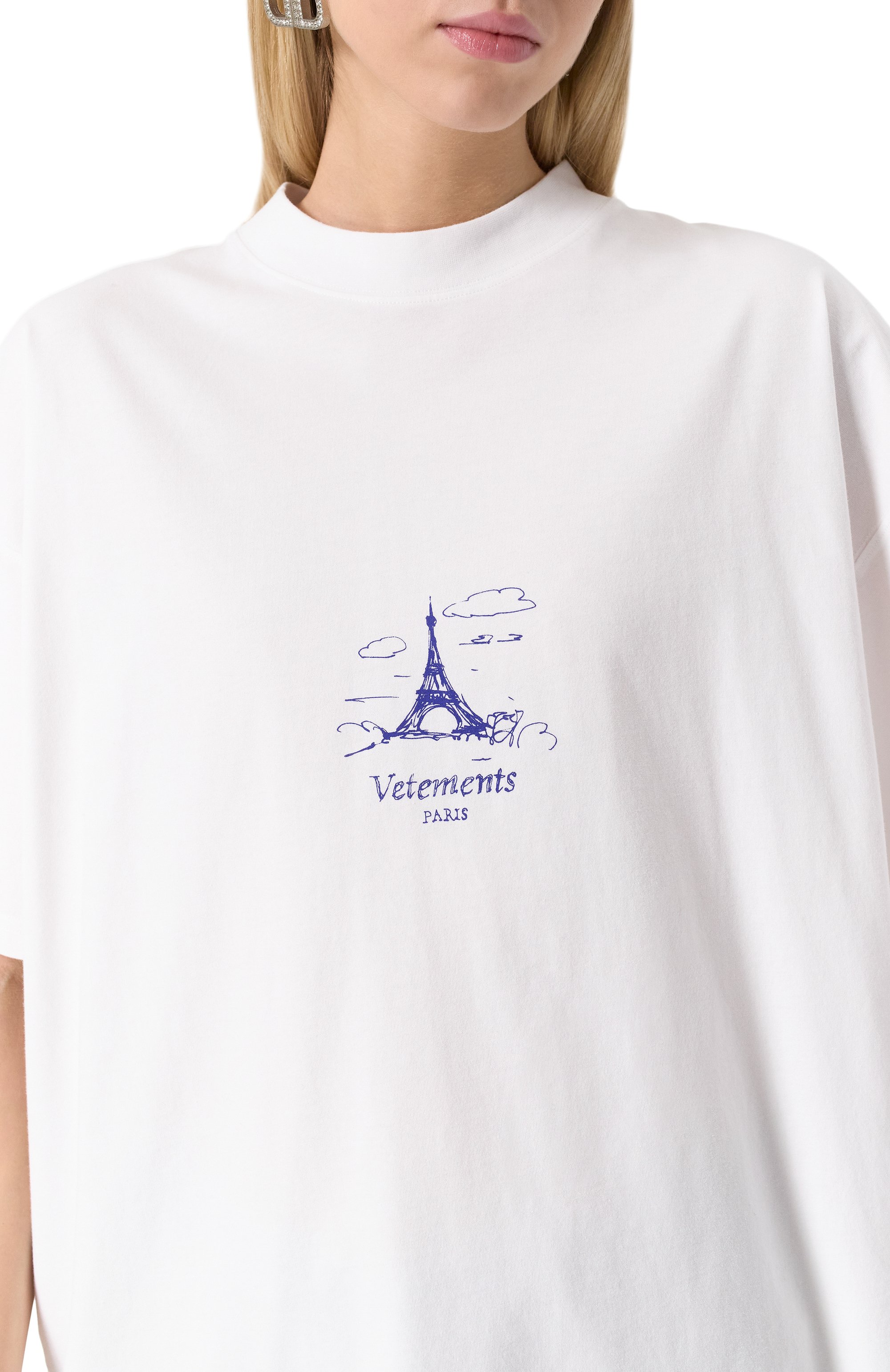 Хлопковая футболка VETEMENTS, арт. UA66TR705W, фото 5