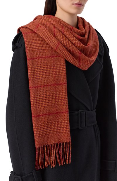 Шарф из шелка и кашемира KITON, арт. D54751K0511F05, фото 2