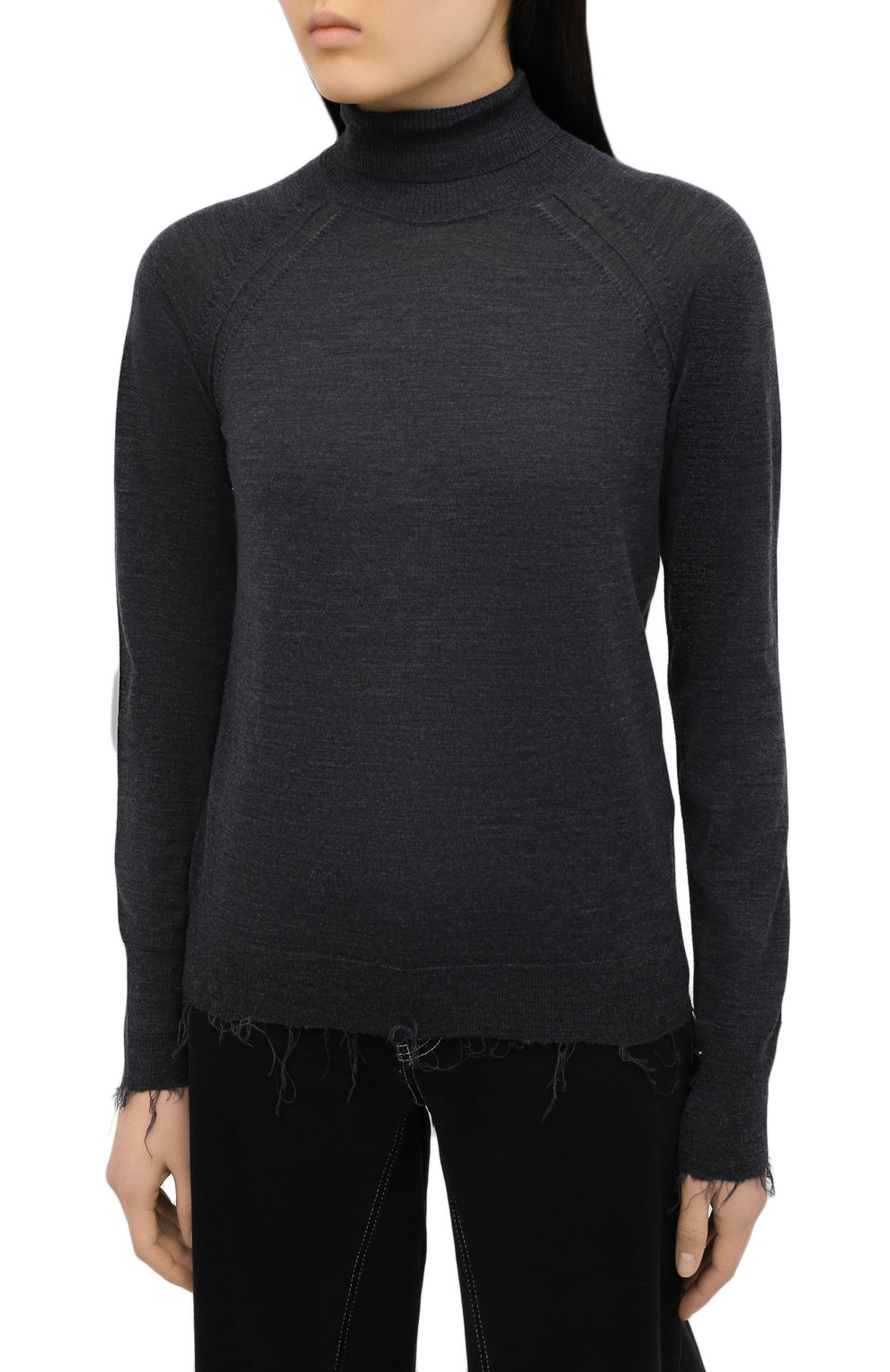 Шерстяная водолазка ACNE STUDIOS темно-серого цвета по цене 38750 руб., арт. A60193, фото 3 Шерстяная водолазка ACNE STUDIOS, арт. A60193, фото 3
