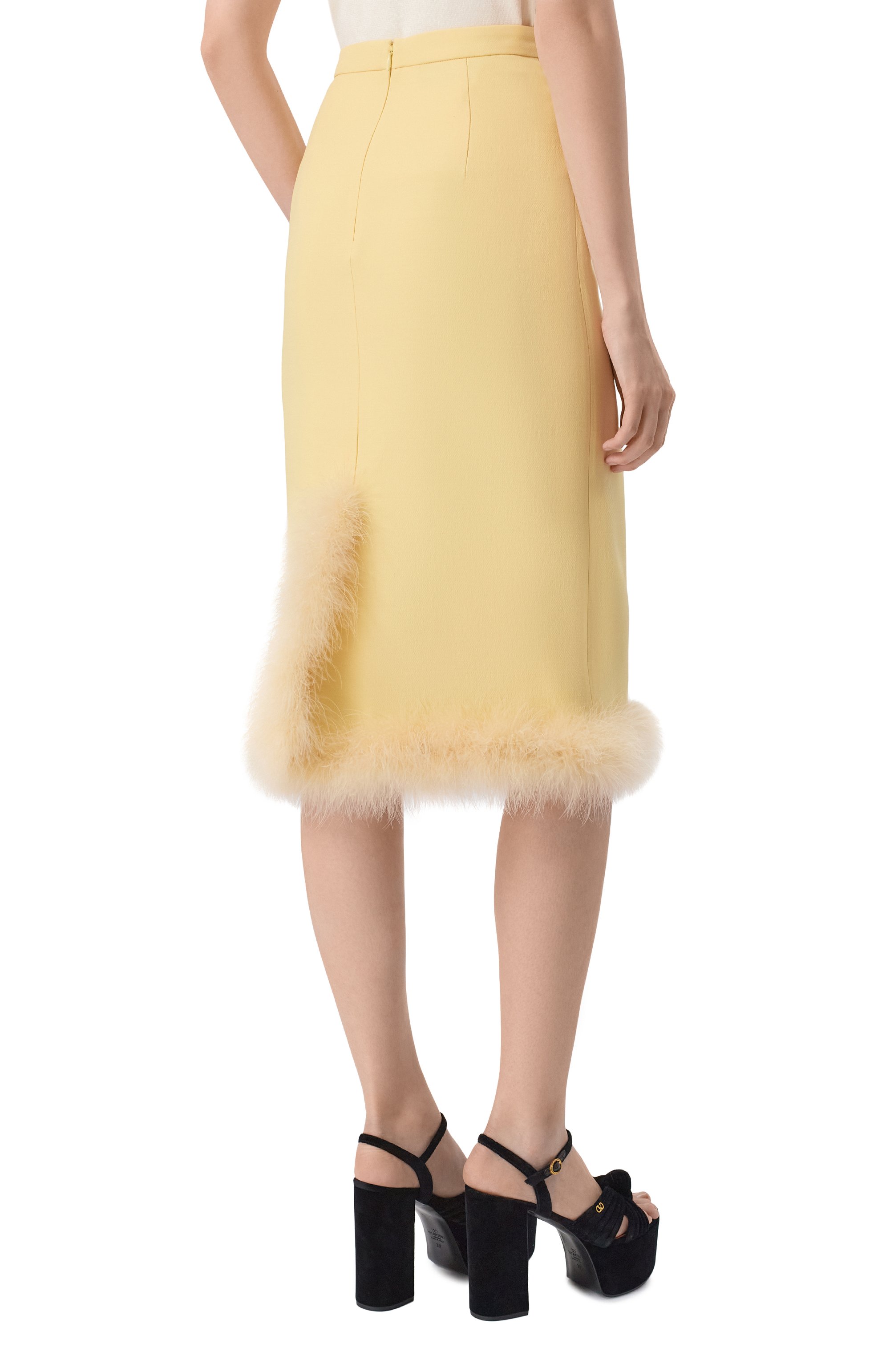 Юбка из шерсти и шелка VALENTINO, арт. 8B3RAEJ1/1CF, фото 4