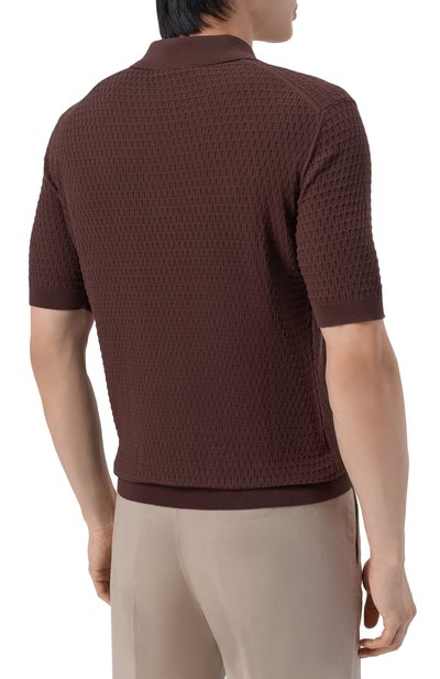 Хлопковое поло ANDREA CAMPAGNA, арт. M5426-8001, фото 4