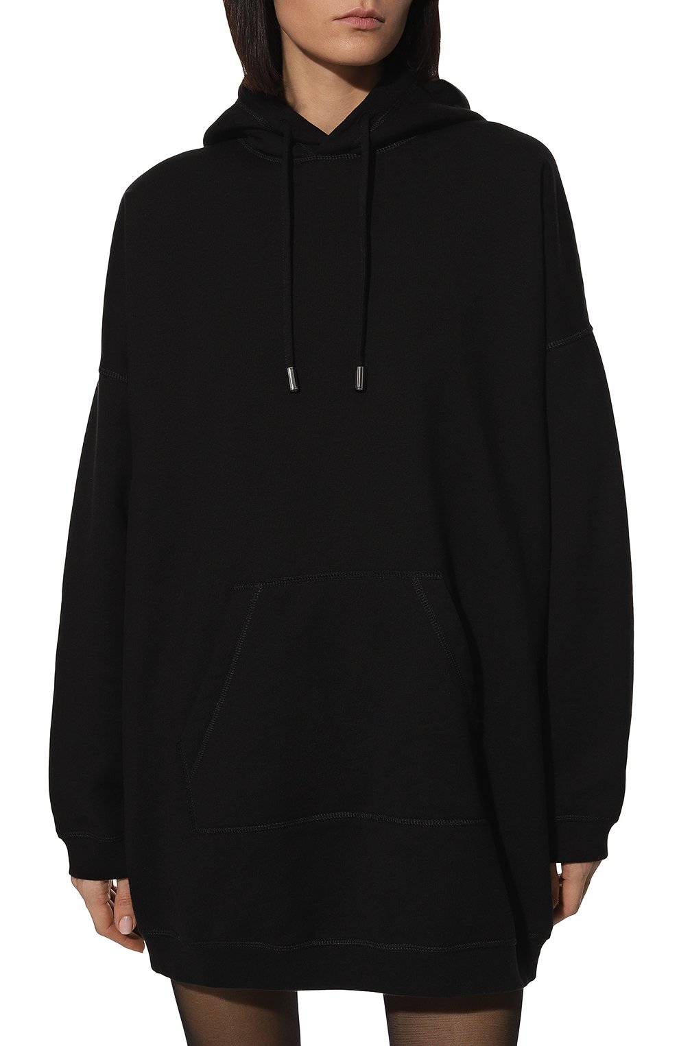 Хлопковое платье DSQUARED2 черного цвета по цене 61750 руб., арт. S75GU0443/S25516, фото 3 Хлопковое платье DSQUARED2, арт. S75GU0443/S25516, фото 3
