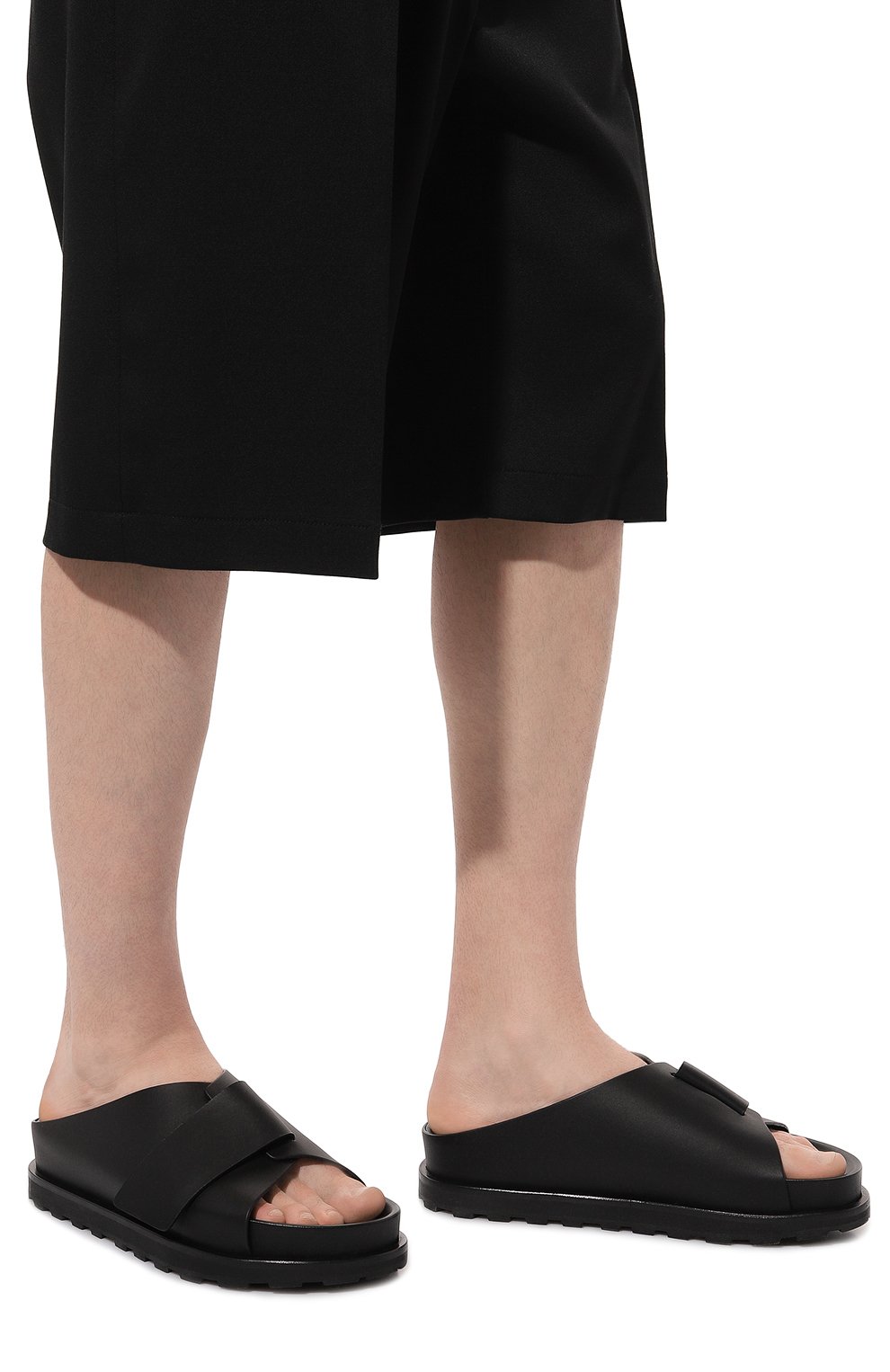 Кожаные шлепанцы JIL SANDER, арт. J50WX0003/P0503, фото 3