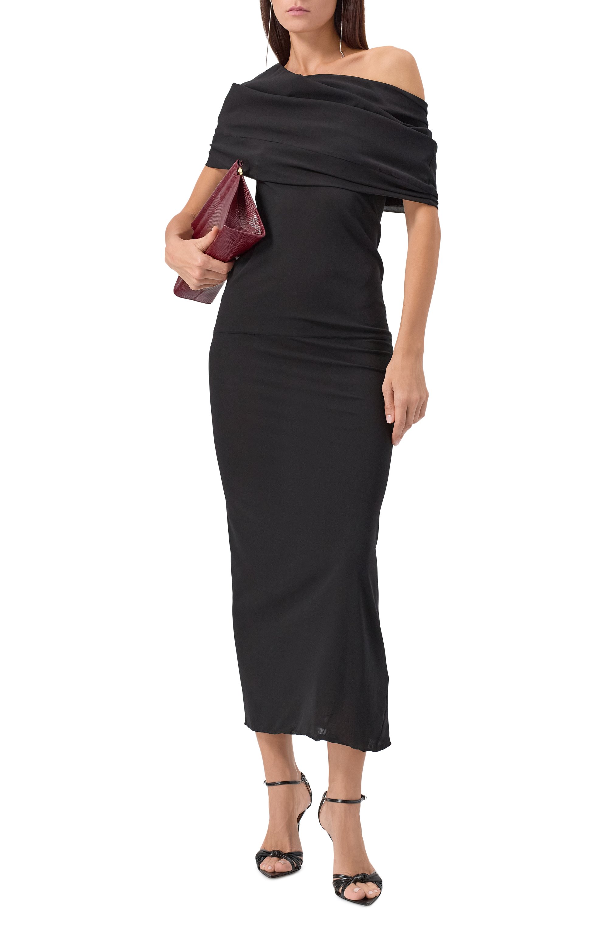 Шелковое платье ARMARIUM черного цвета по цене 219500 руб., арт. ARMFWD027/SE05, фото 2 Шелковое платье ARMARIUM, арт. ARMFWD027/SE05, фото 2