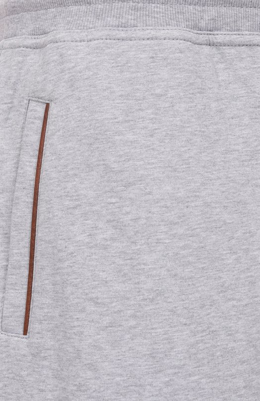 Хлопковые шорты Brunello Cucinelli MW8633318G Серый  MW8633318G Фото 6