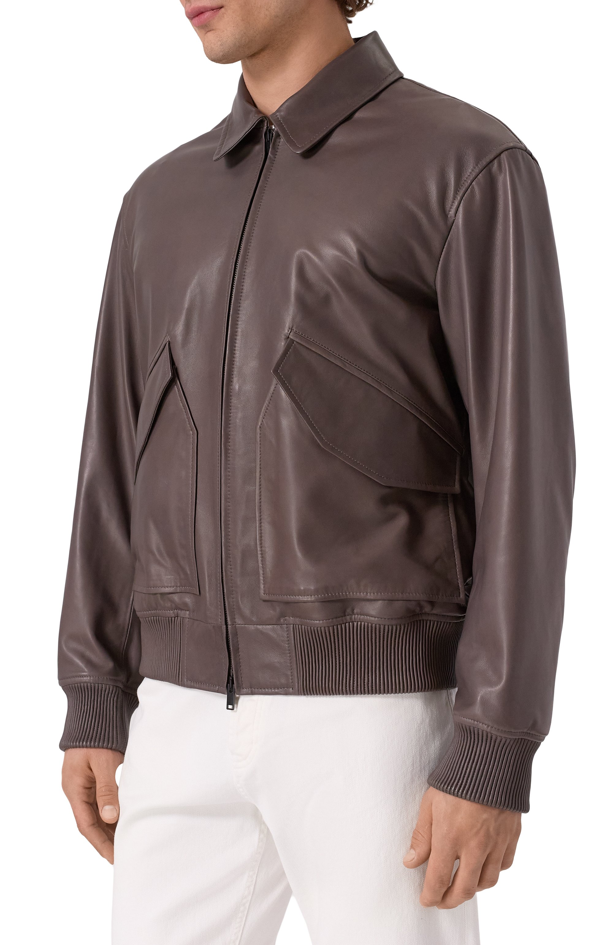 Кожаный бомбер MVST, арт. 54205/48-56, фото 3