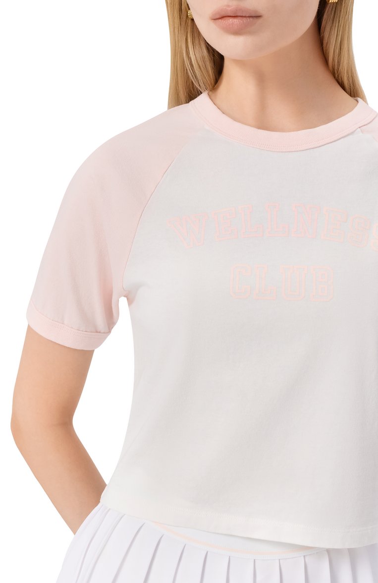Хлопковая футболка SPORTY AND RICH, арт. T0084620010WH55, фото 1