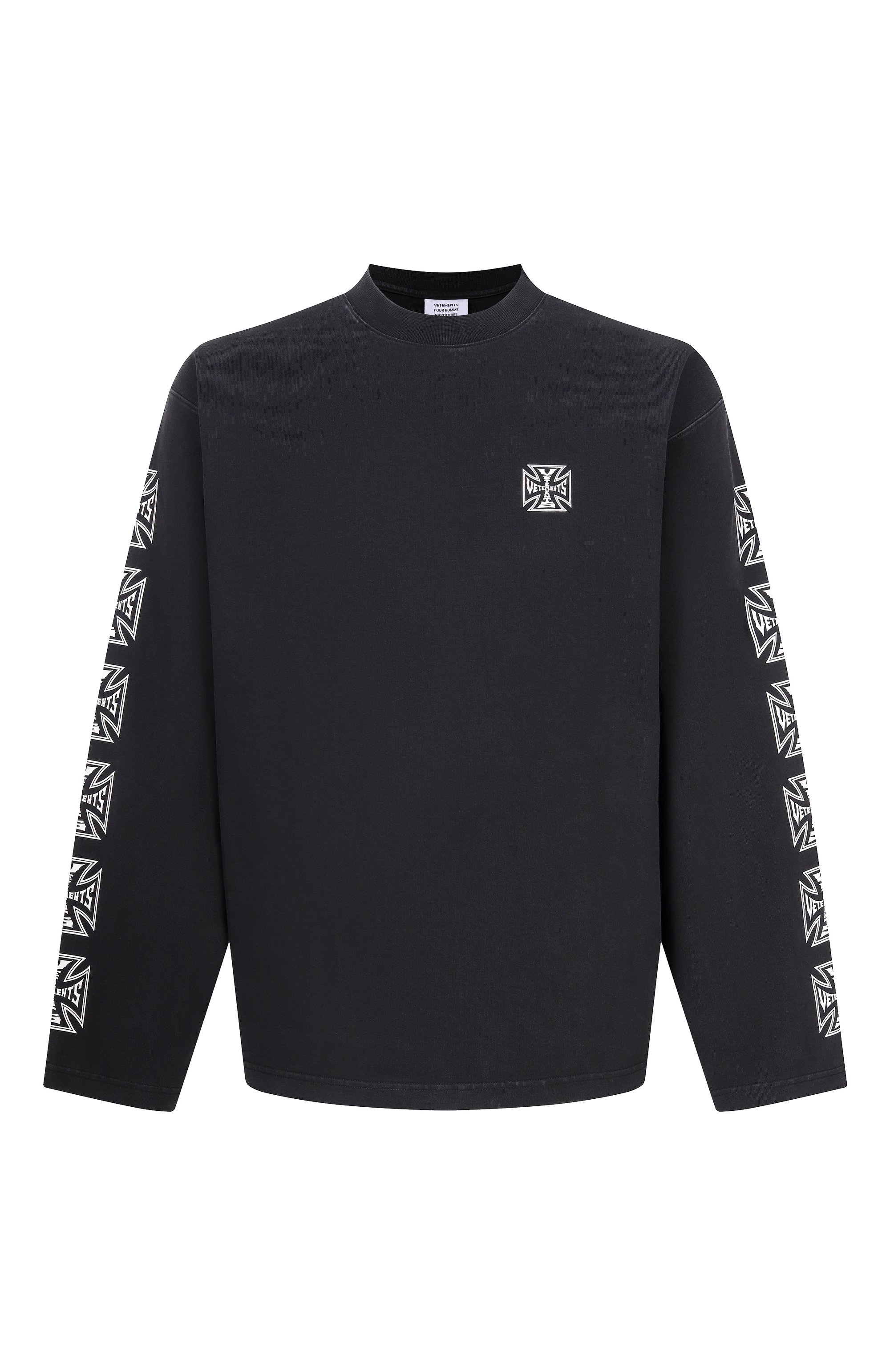 Хлопковый лонгслив VETEMENTS, арт. ME76LS172B/1100 INTERL0CK, фото 1
