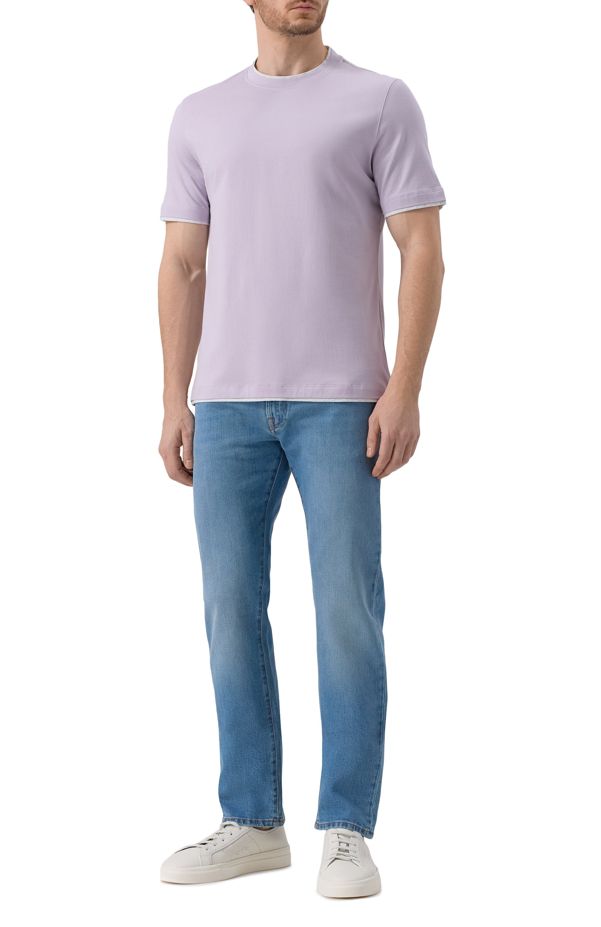 Хлопковая футболка BRUNELLO CUCINELLI, арт. M0B137427, фото 2