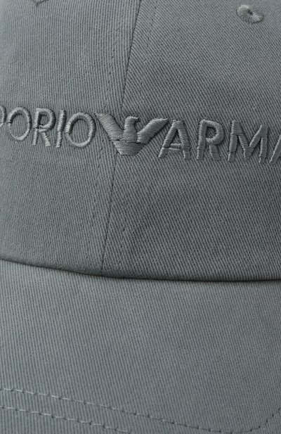 Хлопковая бейсболка EMPORIO ARMANI, арт. EM001319/AF14032, фото 4