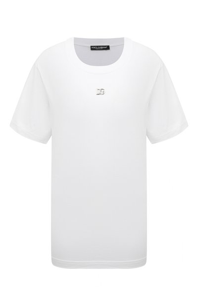 Женская хлопковая футболка DOLCE & GABBANA, арт. F8U04T/FU7EQ