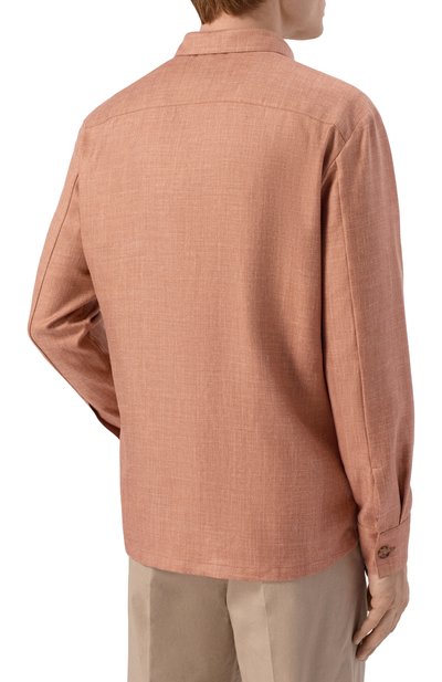 Рубашка из кашемира и шелка COLOMBO кораллового цвета по цене 349000 руб., арт. CM00379/77541-10, фото 4 Рубашка из кашемира и шелка COLOMBO, арт. CM00379/77541-10, фото 4