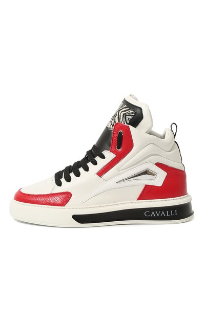 Кожаные кеды ROBERTO CAVALLI, арт. PRS014/PZA38, фото 4