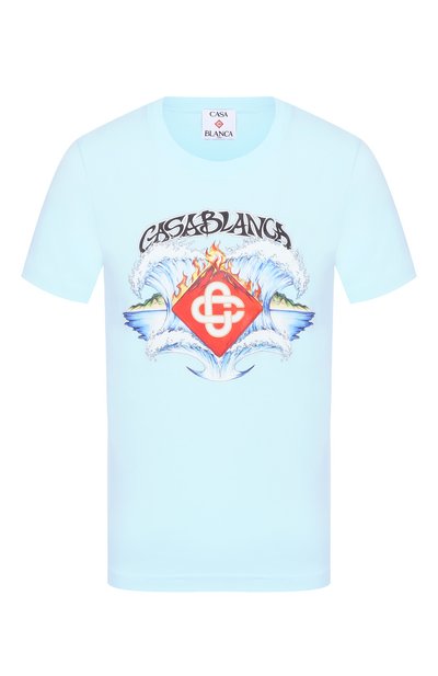 Женская хлопковая футболка CASABLANCA, арт. W-SP26-JTS-020-05-EX-BC