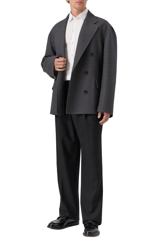 Шерстяной пиджак Bottega Veneta 829845/V34N0 Серый  829845/V34N0 Фото 2