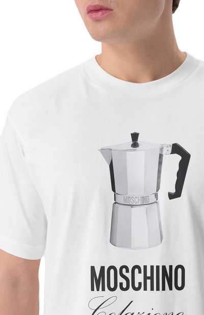 Хлопковая футболка MOSCHINO, арт. A0706/0241, фото 5