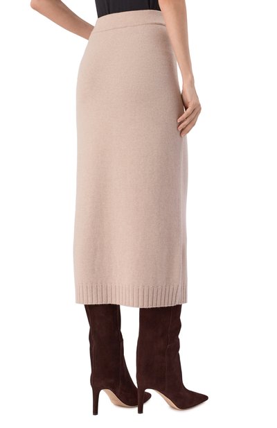 Кашемировая юбка MVST бежевого цвета по цене 129000 руб., арт. M25.1MW.K408, фото 4 Кашемировая юбка MVST, арт. M25.1MW.K408, фото 4