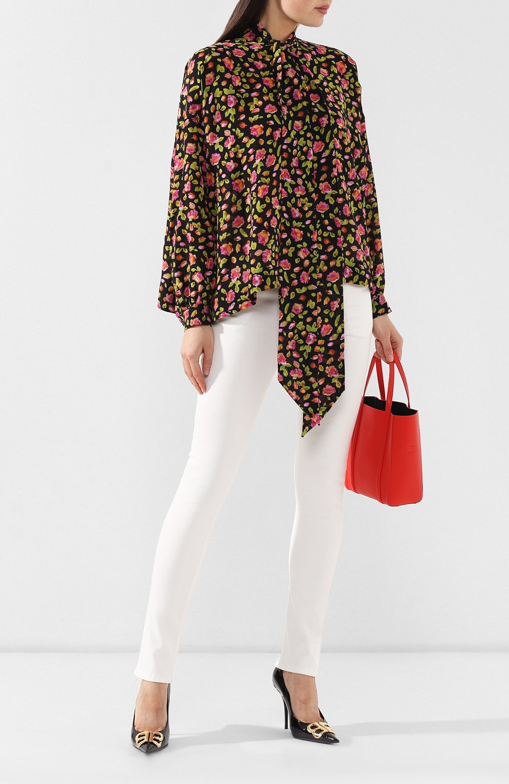Шелковая блузка BALENCIAGA, арт. 482308/TFL75, фото 2
