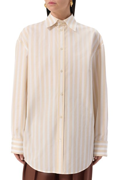 Хлопковая рубашка SAINT LAURENT, арт. 829703/Y7C11, фото 3