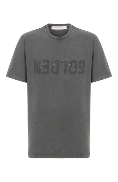 Мужская хлопковая футболка GOLDEN GOOSE DELUXE BRAND, арт. GMP01220.P000671