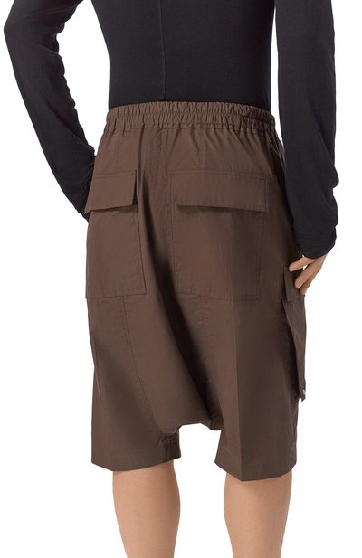 Хлопковые шорты RICK OWENS, арт. RU01F2389/P, фото 4