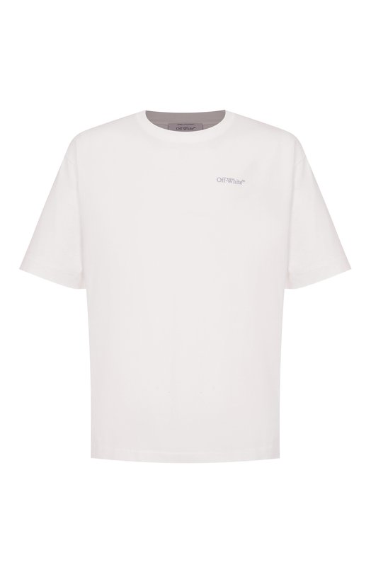 Хлопковая футболка Off-White 0MAA120S25JER00G Белый 0MAA120S25JER00G