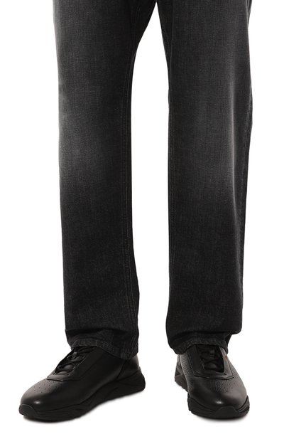 Кожаные кроссовки innova SANTONI, арт. MBIG22032NERPAUA, фото 3