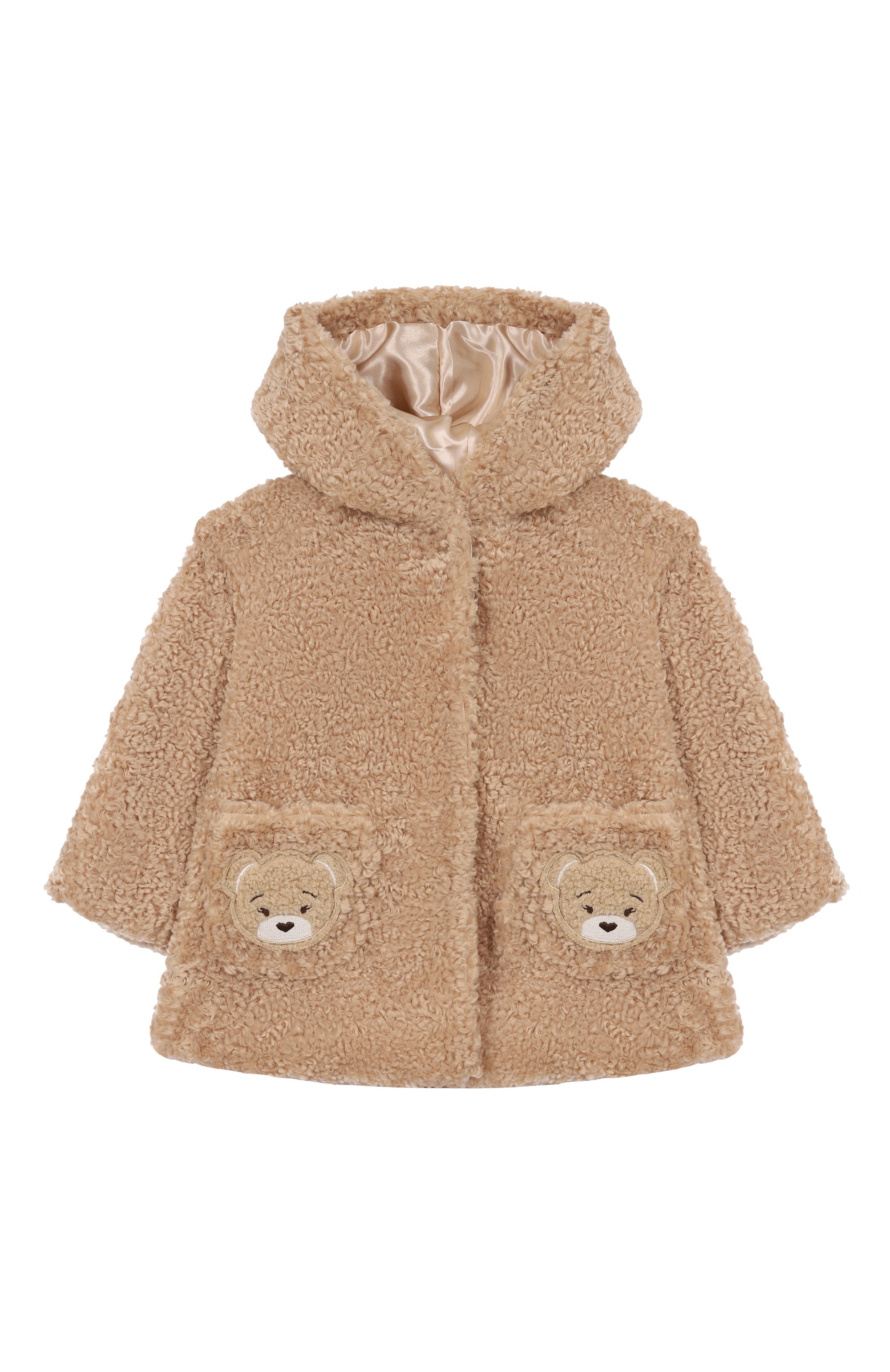 Пальто из экомеха MONNALISA, арт. 39F103, фото 1