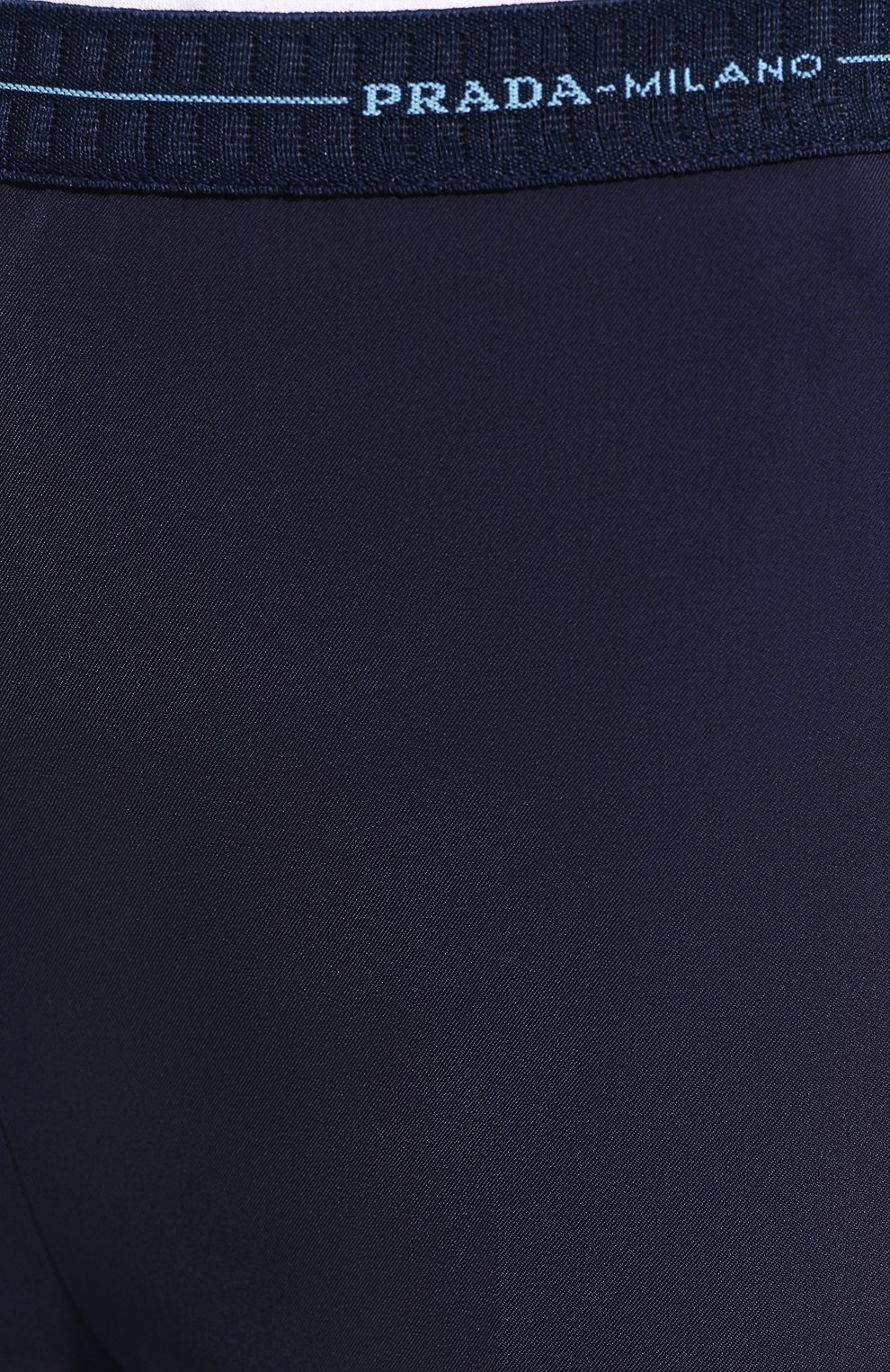 Однотонные брюки с эластичным поясом и логотипом бренда PRADA, арт. P255B-G39-F0124, фото 5