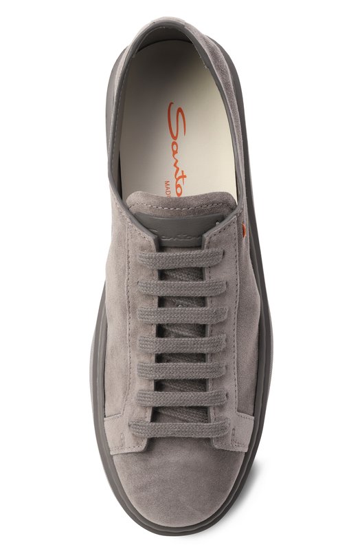 Замшевые кеды Santoni WBCG61322PELCT0Y Серый  WBCG61322PELCT0Y Фото 6