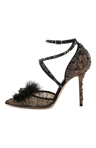 Текстильные туфли odette 100 JIMMY CHOO, арт. ODETTE100WQQ, фото 3