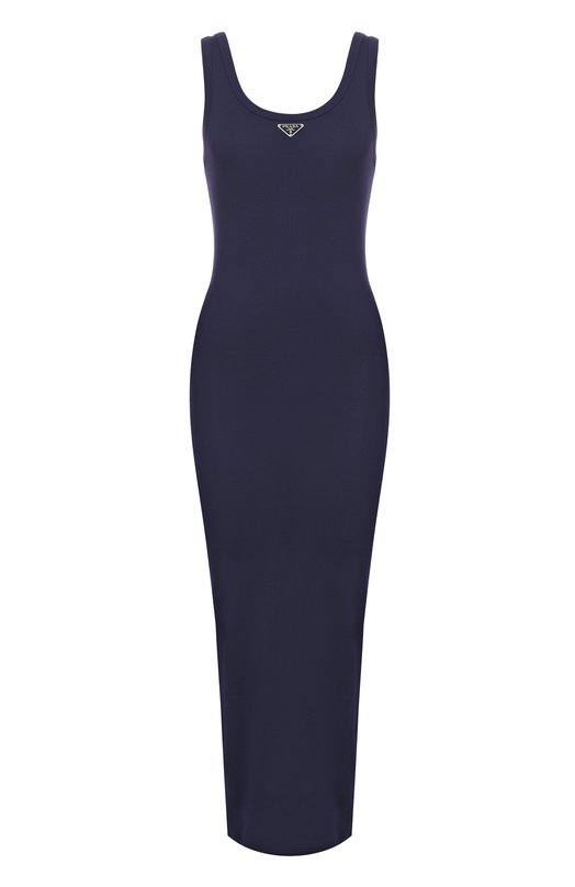 Хлопковое платье Prada 33591/14L0 Синий 33591/14L0