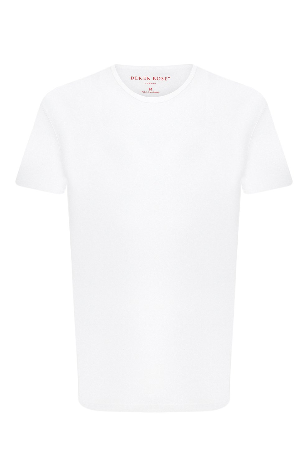 Хлопковая футболка DEREK ROSE белого цвета по цене 15700 руб., арт. 3052-RILE001, фото 1 Хлопковая футболка DEREK ROSE, арт. 3052-RILE001, фото 1