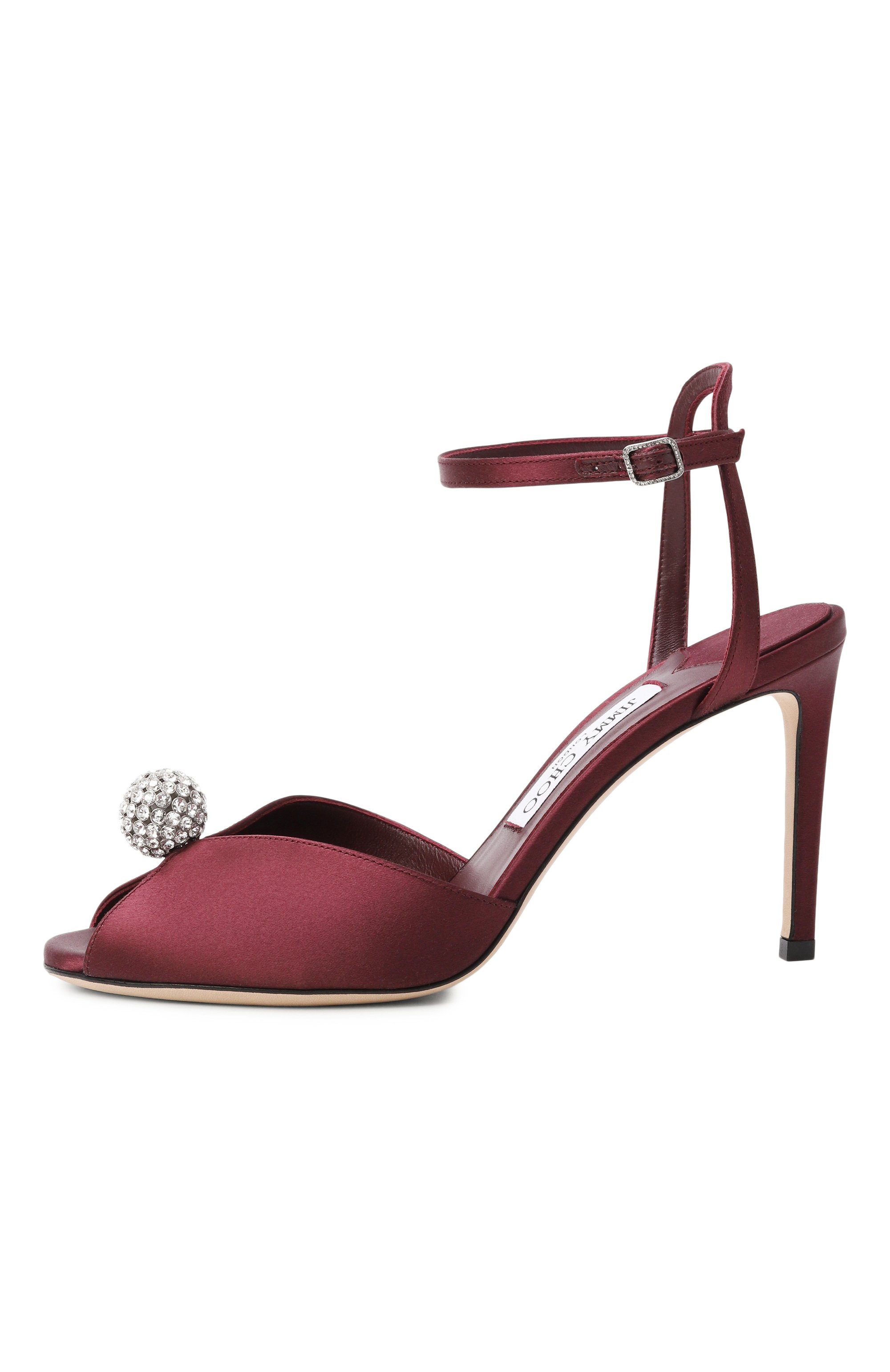 Текстильные босоножки sacora 85 JIMMY CHOO, арт. SAC0RA85WCZ, фото 4