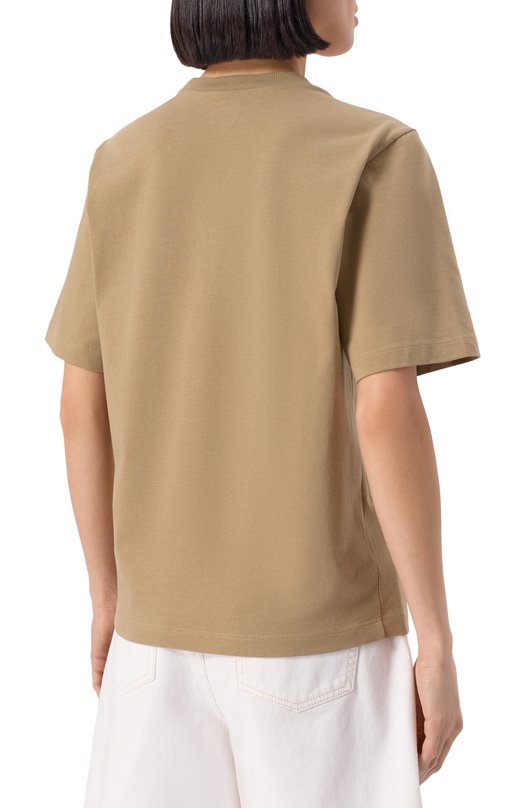 Хлопковая футболка Dsquared2 S80GC0083/D20033 Хаки  S80GC0083/D20033 Фото 4