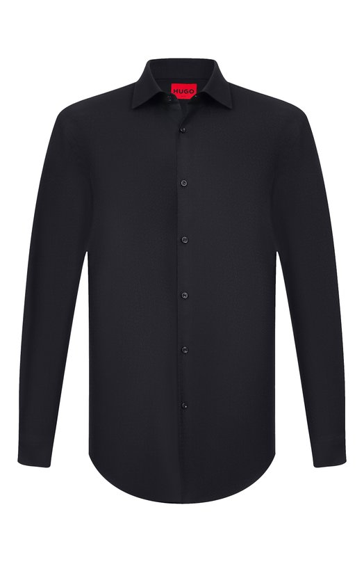 Хлопковая сорочка HUGO 50555295 Чёрный 50555295