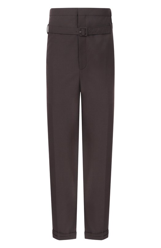 Шерстяные брюки Saint Laurent 857058/Y1N02 Коричневый 857058/Y1N02