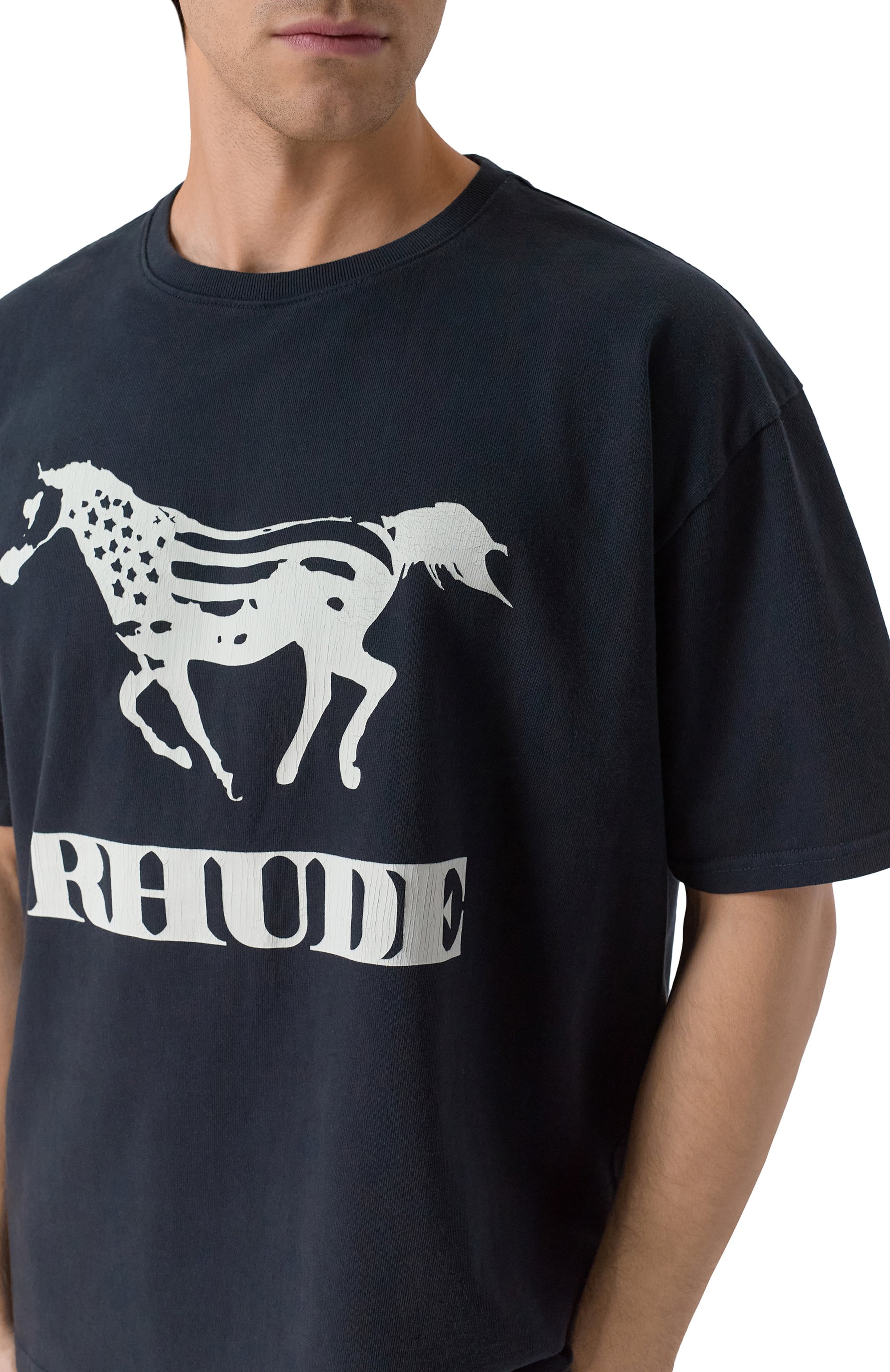 Хлопковая футболка RHUDE, арт. RHFW25TT01012, фото 5