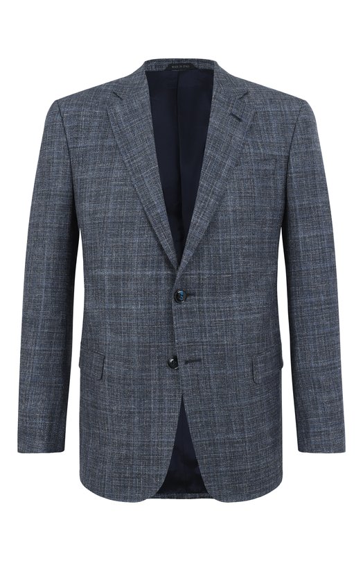 Пиджак из шерсти и шелка Giorgio Armani GM000336/TE20037 Серый GM000336/TE20037