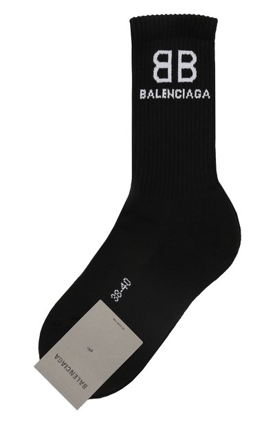 Женские хлопковые носки BALENCIAGA, арт. 656963/372B4