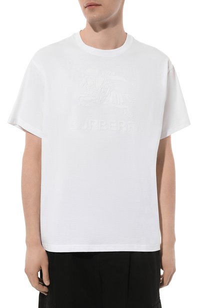 Хлопковая футболка BURBERRY, арт. 8072756, фото 3