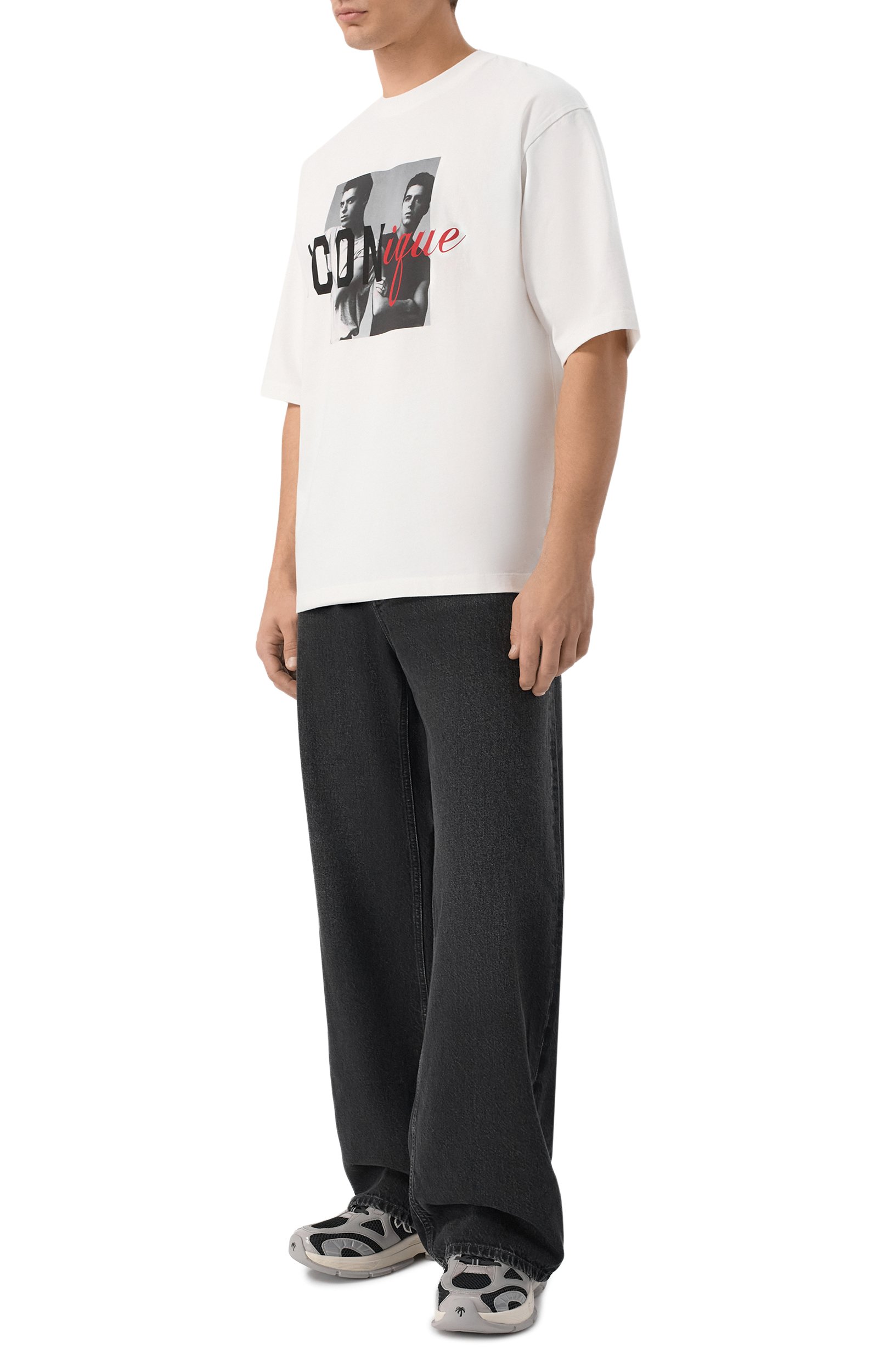 Хлопковая футболка DSQUARED2 белого цвета по цене 35100 руб., арт. S78GD0124/D20106, фото 2 Хлопковая футболка DSQUARED2, арт. S78GD0124/D20106, фото 2