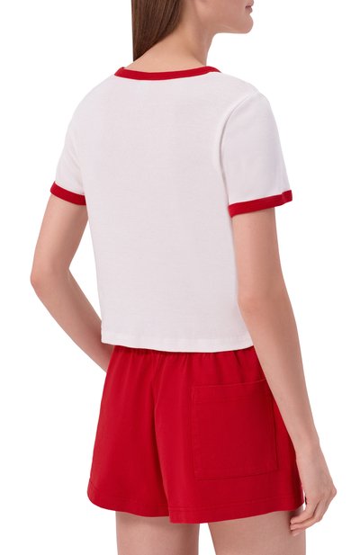 Хлопковая футболка SPORTY AND RICH, арт. T0073710509WH52, фото 4