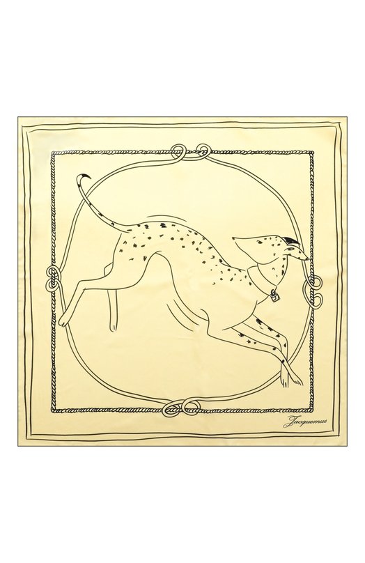 Шелковый платок Jacquemus 25HACU00787/AW00263 Жёлтый  25HACU00787/AW00263 Фото 4