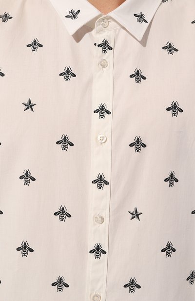 Хлопковая рубашка GUCCI, арт. 408602 Z374A, фото 5