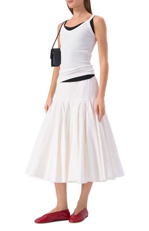 Кожаные балетки Duck Moschino MA11010C10/MA0 Красный  MA11010C10/MA0 Фото 3