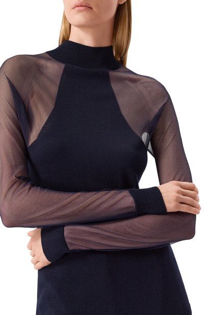 Водолазка из шелка и вискозы GIORGIO ARMANI, арт. 6DAM15/AM40Z, фото 5