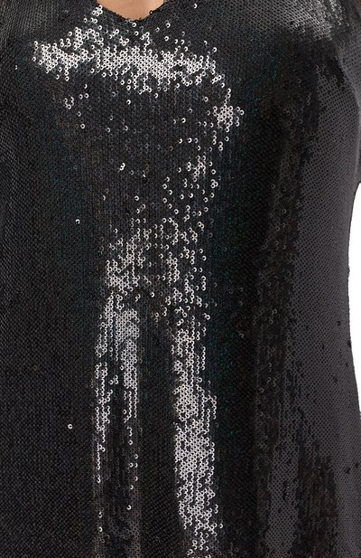 Платье с отделкой пайетками SSHEENA черного цвета по цене 83400 руб., арт. 25SSALEXST TS25007, фото 5 Платье с отделкой пайетками SSHEENA, арт. 25SSALEXST TS25007, фото 5
