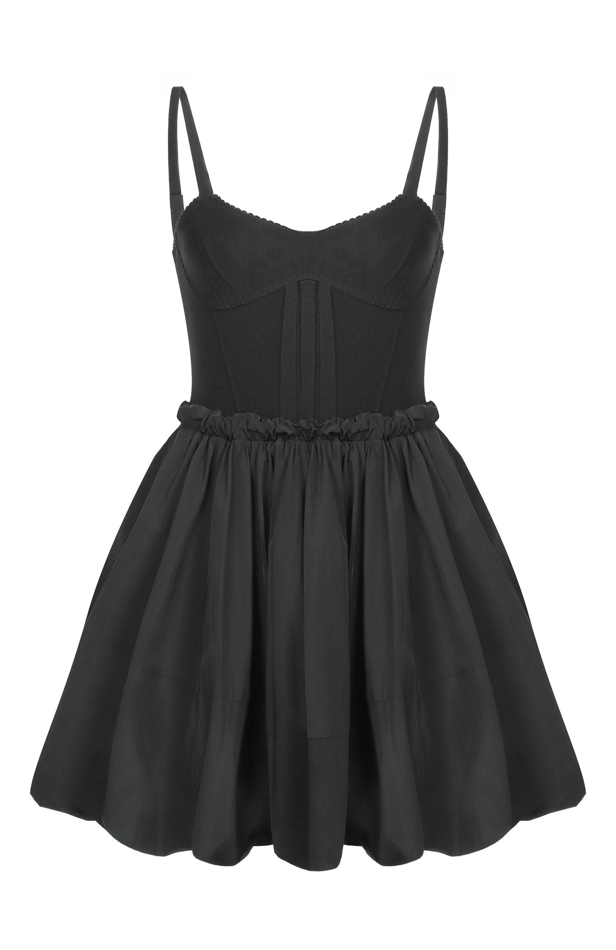 Комбинированное платье THE ATTICO, арт. 260WCA00460/PLL011AA, фото 1